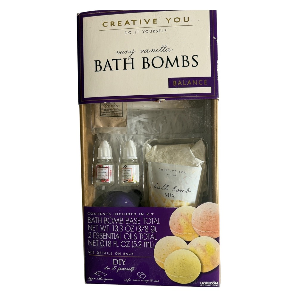 Creative You DIY Bath Bomb Kit Very Vanilla Balance Horizon Group USA 92891